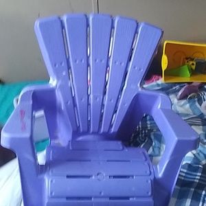 A purple chair